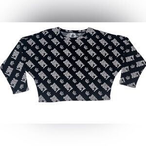 Juicy Couture Juicy Crown Logo Black & White Shirt Women’s XL